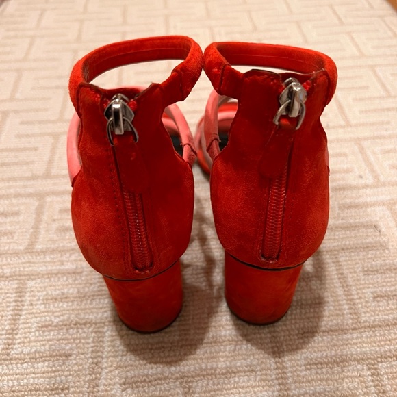Rebecca Minkoff Red & Pink Block Heel - Picture 6 of 7